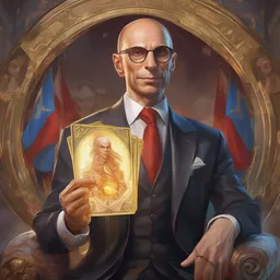 enrico letta, wearing a suit, tarot card, deep focus, d & d, fantasy, intricate, elegant, highly detailed, digital painting, artstation, concept art, matte, sharp focus, italian flag, illustration, hearthstone, art by artgerm and greg rutkowski and alphonse mucha