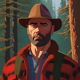 artwork by michael whelan and tomer hanuka, laurent durieux, close up portrait ofjoe rogan dressed as a lumberjack, in scene in twin peaks, full of details, by makoto shinkai and thomas kinkade, matte painting, trending on artstation and unreal engine