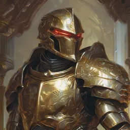 the doomslayer as a scifi knight, closeup portrait art by donato giancola and greg rutkowski, realistic face, digital art, trending on artstation, symmetry!!