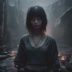 momo, dark art, gloomy atmosphere, cgsociety contest winner, artstation winner, trending on behance, 4 k, 8 k