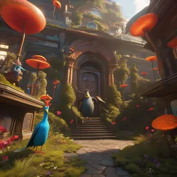 the third first image on the scattered absurdity server, dr seuss, and dr strange, very pretty, photorealistic, portal hopping and time warping with reckless abandon, octane, vray, by Greg rutkowski, Jacek Yerka, Dan Mumford