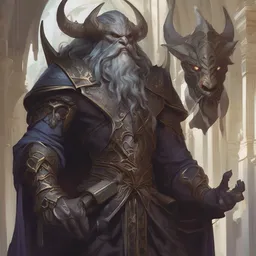 anthropomorphic duergar darkhaft taker, intricate, elegant, highly detailed animal monster, digital painting, artstation, concept art, smooth, sharp focus, illustration, art by artgerm and greg rutkowski and alphonse mucha, 8 k
