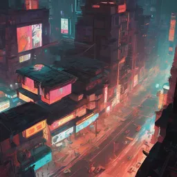 a study of cell shaded cartoon of a blade runner 2 0 7 7 style city, illustration, strong colors, neon advertisements, concept art by josan gonzales and wlop, by james jean, victo ngai, david rubin, mike mignola, laurie greasley, highly detailed, sharp focus, trending on artstation, hq, deviantart, art by artgem