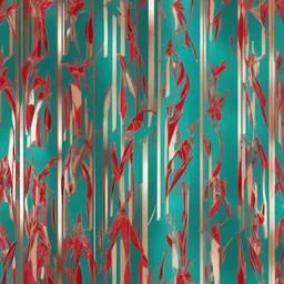 a icon of glamorous red carpet with a metallic style, creating a vibrant mood in a tropical theme, featuring teal color.