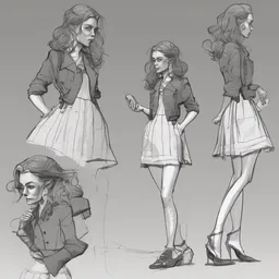 cartoonish keira knightley eating dinner, character sheet, fine details, concept design, contrast, kim jung gi, greg rutkowski, trending on artstation, 8 k, full body, turnaround, front view, back view, ultra wide angle