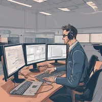 A cybersecurity expert defending against a cyber attack