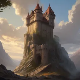 castle tower collapsing. intricate, elegant, highly detailed, digital painting, artstation, concept art, sharp focus, illustration, by justin gerard and artgerm, 8 k