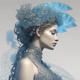 fractal princess, in the style of greg broadmore and arthur rackham, trending on artstation, light lighting side view, digital art, surrealism, macro, blueprint, vaporwave,